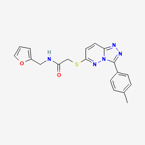 N-(2-furylmethyl)-2-{[3-(4-methylphenyl)[1,2,4]triazolo[4,3-b]pyridazin-6-yl]thio}acetamide