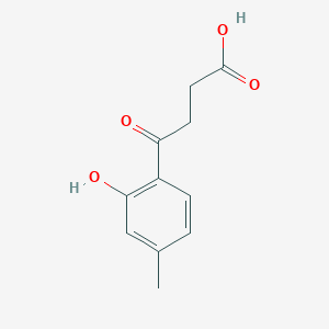 molecular formula C11H12O4 B2480411 4-(2-Hydroxy-4-methylphenyl)-4-oxobutanoic acid CAS No. 59010-46-7