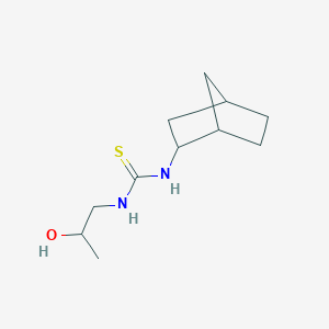 molecular formula C11H20N2OS B2480417 N-bicyclo[2.2.1]hept-2-yl-N'-(2-hydroxypropyl)thiourea CAS No. 681253-97-4