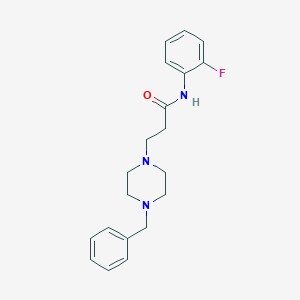 3-(4-benzylpiperazin-1-yl)-N-(2-fluorophenyl)propanamide