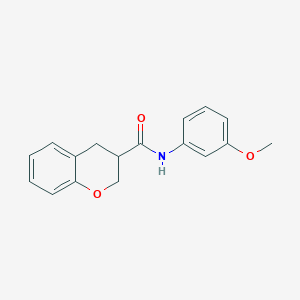 molecular formula C17H17NO3 B2480420 N-(3-methoxyphenyl)-3,4-dihydro-2H-chromene-3-carboxamide CAS No. 941944-08-7