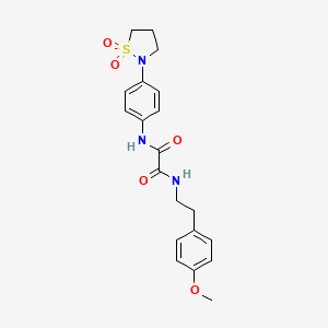 N1-(4-(1,1-dioxidoisothiazolidin-2-yl)phenyl)-N2-(4-methoxyphenethyl)oxalamide