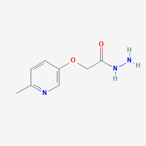 molecular formula C8H11N3O2 B2480424 2-[(6-Methylpyridin-3-yl)oxy]acetohydrazide CAS No. 1405012-72-7