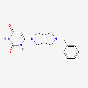 molecular formula C17H20N4O2 B2480432 6-(2-Benzyl-1,3,3a,4,6,6a-hexahydropyrrolo[3,4-c]pyrrol-5-yl)-1H-pyrimidine-2,4-dione CAS No. 2380097-73-2