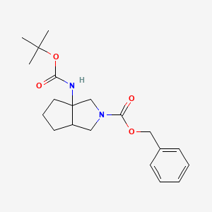 Benzyl 3a-((tert-butoxycarbonyl)amino)hexahydrocyclopenta[c]pyrrole-2(1H)-carboxylate