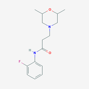 3-(2,6-dimethyl-4-morpholinyl)-N-(2-fluorophenyl)propanamide