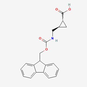 (1R,2R)-2-(((((9H-Fluoren-9-yl)methoxy)carbonyl)amino)methyl)cyclopropane-1-carboxylic acid