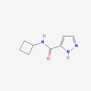 molecular formula C8H11N3O B2480464 N-cyclobutyl-1H-pyrazole-3-carboxamide CAS No. 1928730-94-2