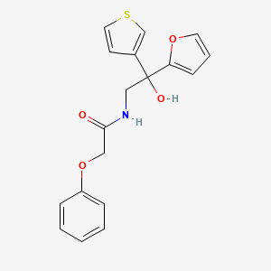 N-(2-(furan-2-yl)-2-hydroxy-2-(thiophen-3-yl)ethyl)-2-phenoxyacetamide