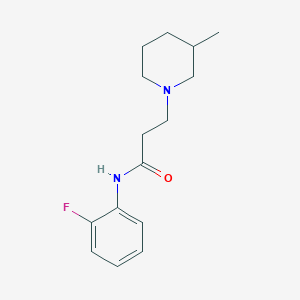 N-(2-fluorophenyl)-3-(3-methylpiperidin-1-yl)propanamide