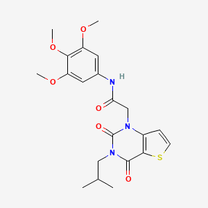 2-[3-(2-methylpropyl)-2,4-dioxo-3,4-dihydrothieno[3,2-d]pyrimidin-1(2H)-yl]-N-(3,4,5-trimethoxyphenyl)acetamide