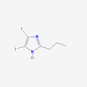 molecular formula C6H8I2N2 B2480483 4,5-diiodo-2-propyl-1H-imidazole CAS No. 1036396-89-0