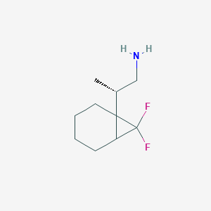 molecular formula C10H17F2N B2480503 (2S)-2-(7,7-Difluoro-1-bicyclo[4.1.0]heptanyl)propan-1-amine CAS No. 2248220-64-4