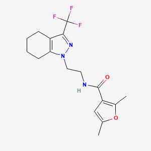 2,5-dimethyl-N-(2-(3-(trifluoromethyl)-4,5,6,7-tetrahydro-1H-indazol-1-yl)ethyl)furan-3-carboxamide