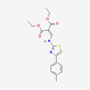 Diethyl 2-({[4-(4-methylphenyl)-1,3-thiazol-2-yl]amino}methylene)malonate