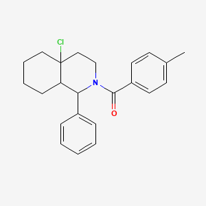 4a-Chloro-2-(4-methylbenzoyl)-1-phenyl-decahydroisoquinoline