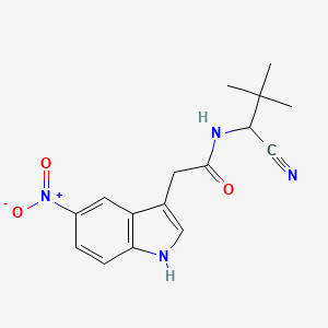 N-(1-cyano-2,2-dimethylpropyl)-2-(5-nitro-1H-indol-3-yl)acetamide