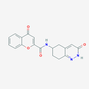 4-oxo-N-(3-oxo-2,3,5,6,7,8-hexahydrocinnolin-6-yl)-4H-chromene-2-carboxamide