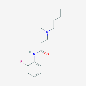 3-[butyl(methyl)amino]-N-(2-fluorophenyl)propanamide