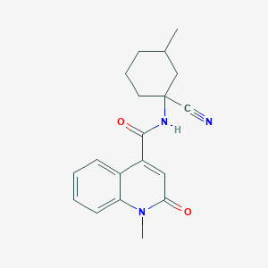 N-(1-Cyano-3-methylcyclohexyl)-1-methyl-2-oxoquinoline-4-carboxamide