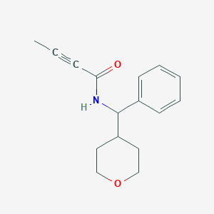 N-[Oxan-4-yl(phenyl)methyl]but-2-ynamide