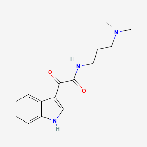molecular formula C15H19N3O2 B2480562 N-(3-(二甲基氨基)丙基)-2-(1H-吲哚-3-基)-2-氧代乙酰胺 CAS No. 852367-34-1