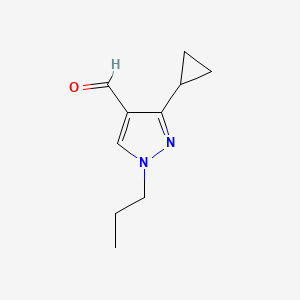 3-cyclopropyl-1-propyl-1H-pyrazole-4-carbaldehyde