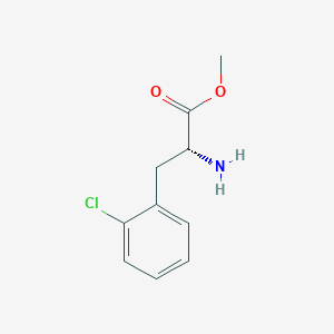 molecular formula C10H12ClNO2 B2480564 Methyl (2R)-2-amino-3-(2-chlorophenyl)propanoate CAS No. 103616-88-2