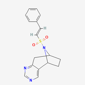 (5R,8S)-10-((E)-styrylsulfonyl)-6,7,8,9-tetrahydro-5H-5,8-epiminocyclohepta[d]pyrimidine