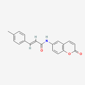 (2E)-3-(4-methylphenyl)-N-(2-oxo-2H-chromen-6-yl)prop-2-enamide