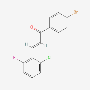 (2E)-1-(4-Bromophenyl)-3-(2-chloro-6-fluorophenyl)prop-2-en-1-one