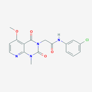N-(3-chlorophenyl)-2-(5-methoxy-1-methyl-2,4-dioxo-1,2-dihydropyrido[2,3-d]pyrimidin-3(4H)-yl)acetamide