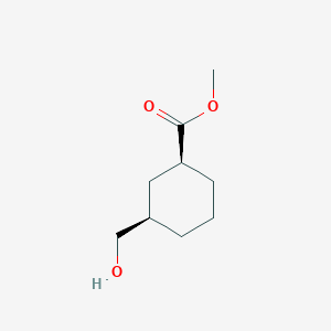 molecular formula C9H16O3 B2480585 Methyl cis-3-hydroxymethylcyclohexanecarboxylate CAS No. 502650-56-8