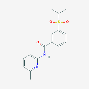 3-(isopropylsulfonyl)-N-(6-methylpyridin-2-yl)benzamide