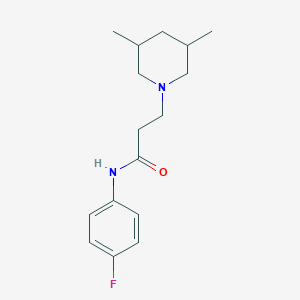 3-(3,5-dimethylpiperidin-1-yl)-N-(4-fluorophenyl)propanamide