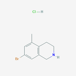 molecular formula C10H13BrClN B2480598 7-Bromo-5-methyl-1,2,3,4-tetrahydroisoquinoline hydrochloride CAS No. 2460754-29-2