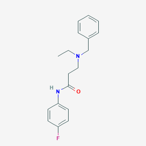 3-[benzyl(ethyl)amino]-N-(4-fluorophenyl)propanamide