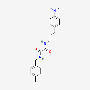molecular formula C21H27N3O2 B2480600 N1-(3-(4-(dimethylamino)phenyl)propyl)-N2-(4-methylbenzyl)oxalamide CAS No. 953911-70-1