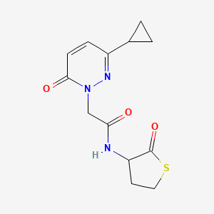 2-(3-cyclopropyl-6-oxopyridazin-1(6H)-yl)-N-(2-oxotetrahydrothiophen-3-yl)acetamide