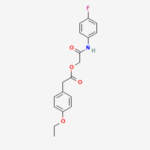 2-[(4-Fluorophenyl)amino]-2-oxoethyl (4-ethoxyphenyl)acetate