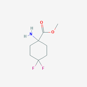 molecular formula C8H13F2NO2 B2480609 1-Amino-4,4-difluorocyclohexane-1-carboxylate de méthyle CAS No. 885498-55-5