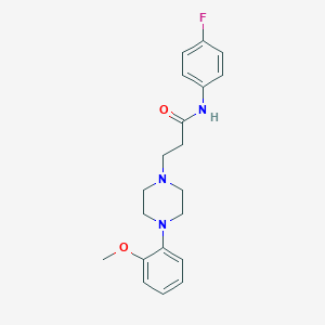 molecular formula C20H24FN3O2 B248062 N-(4-fluorophenyl)-3-[4-(2-methoxyphenyl)piperazin-1-yl]propanamide 
