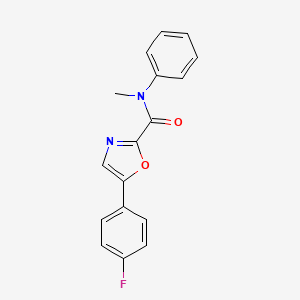 5-(4-fluorophenyl)-N-methyl-N-phenyloxazole-2-carboxamide