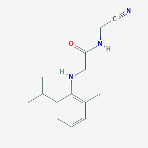 N-(cyanomethyl)-2-{[2-methyl-6-(propan-2-yl)phenyl]amino}acetamide