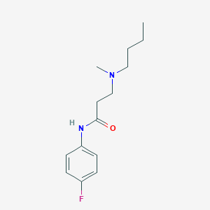 3-[butyl(methyl)amino]-N-(4-fluorophenyl)propanamide
