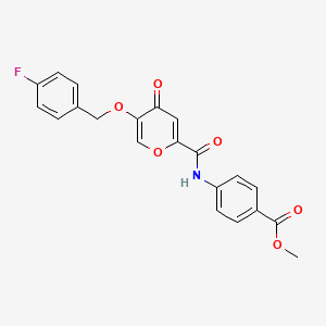 methyl 4-(5-((4-fluorobenzyl)oxy)-4-oxo-4H-pyran-2-carboxamido)benzoate