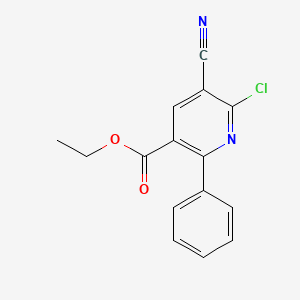 Ethyl 6-chloro-5-cyano-2-phenylnicotinate