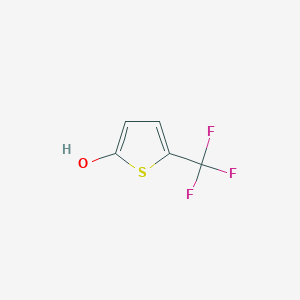 molecular formula C5H3F3OS B2480658 5-(Trifluoromethyl)thiophen-2-ol CAS No. 1314938-32-3