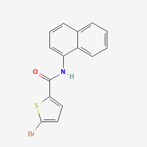 molecular formula C15H10BrNOS B2480659 5-溴-N-(萘-1-基)噻吩-2-甲酰胺 CAS No. 325729-45-1