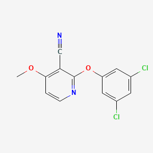 molecular formula C13H8Cl2N2O2 B2480662 2-(3,5-Dichlorophénoxy)-4-méthoxynicotinonitrile CAS No. 339016-78-3